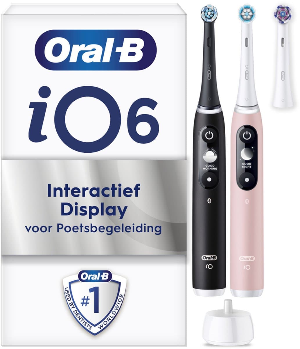 Oral-B iO 6 Zwart/Roze Magnetisch