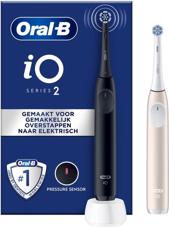 Oral-B iO2 Duo Pack Night Black & Calm Pink